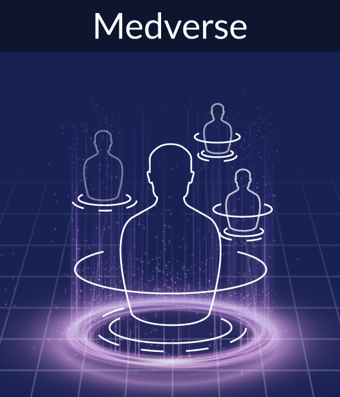 Medverse feature graphic from the lobby in 3D Organon's anatomy software