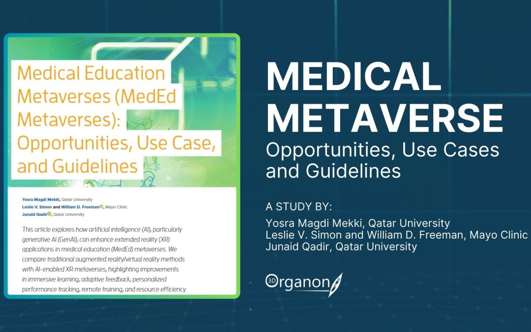 Title of the paper 'Medical Education Metaverses (MedEd Metaverses): Opportunities, Use Case, and Guidelines' by Yosra Magdi Mekki, Leslie V. Simon, William D. Freeman, and Junaid Qadir from Qatar University, Doha, Qatar.